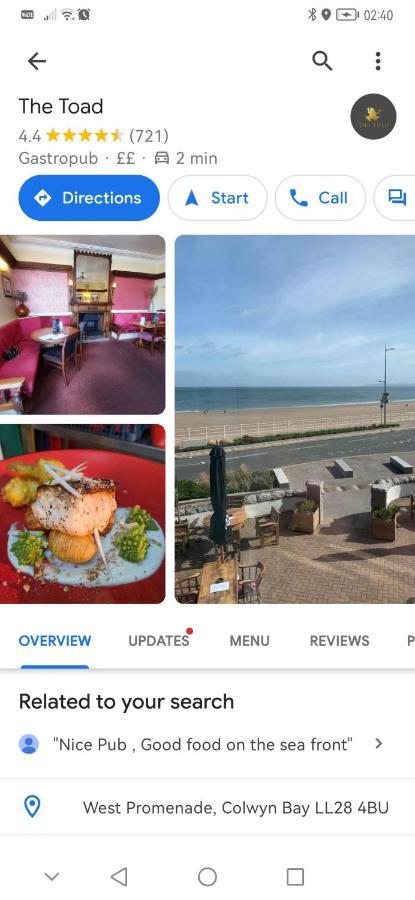 Rhôs-on-Sea Netherton Studio Apartment 2 מראה חיצוני תמונה